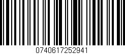 Código de barras (EAN, GTIN, SKU, ISBN): '0740617252941'