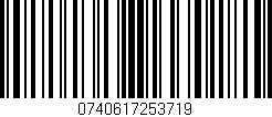 Código de barras (EAN, GTIN, SKU, ISBN): '0740617253719'
