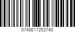 Código de barras (EAN, GTIN, SKU, ISBN): '0740617253740'
