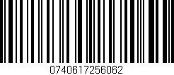 Código de barras (EAN, GTIN, SKU, ISBN): '0740617256062'