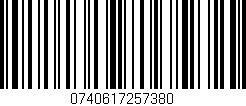 Código de barras (EAN, GTIN, SKU, ISBN): '0740617257380'
