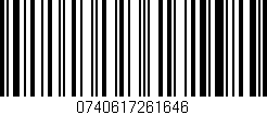 Código de barras (EAN, GTIN, SKU, ISBN): '0740617261646'