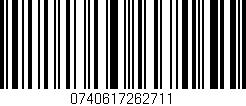 Código de barras (EAN, GTIN, SKU, ISBN): '0740617262711'