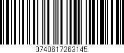 Código de barras (EAN, GTIN, SKU, ISBN): '0740617263145'