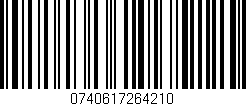 Código de barras (EAN, GTIN, SKU, ISBN): '0740617264210'