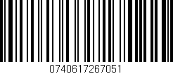 Código de barras (EAN, GTIN, SKU, ISBN): '0740617267051'