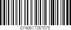 Código de barras (EAN, GTIN, SKU, ISBN): '0740617267075'