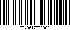 Código de barras (EAN, GTIN, SKU, ISBN): '0740617273809'