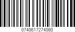 Código de barras (EAN, GTIN, SKU, ISBN): '0740617274080'
