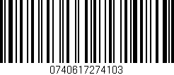 Código de barras (EAN, GTIN, SKU, ISBN): '0740617274103'