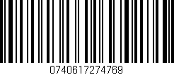 Código de barras (EAN, GTIN, SKU, ISBN): '0740617274769'