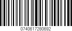 Código de barras (EAN, GTIN, SKU, ISBN): '0740617280692'