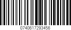 Código de barras (EAN, GTIN, SKU, ISBN): '0740617293456'