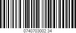 Código de barras (EAN, GTIN, SKU, ISBN): '0740703002.34'