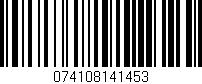 Código de barras (EAN, GTIN, SKU, ISBN): '074108141453'
