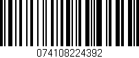 Código de barras (EAN, GTIN, SKU, ISBN): '074108224392'