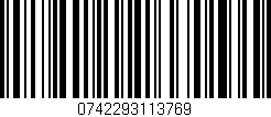 Código de barras (EAN, GTIN, SKU, ISBN): '0742293113769'