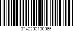 Código de barras (EAN, GTIN, SKU, ISBN): '0742293188866'