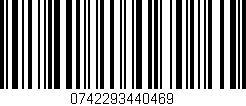 Código de barras (EAN, GTIN, SKU, ISBN): '0742293440469'