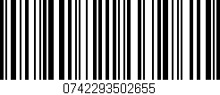 Código de barras (EAN, GTIN, SKU, ISBN): '0742293502655'