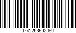 Código de barras (EAN, GTIN, SKU, ISBN): '0742293502969'