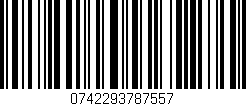 Código de barras (EAN, GTIN, SKU, ISBN): '0742293787557'