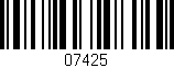 Código de barras (EAN, GTIN, SKU, ISBN): '07425'
