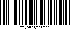 Código de barras (EAN, GTIN, SKU, ISBN): '0742596226739'