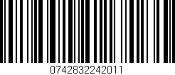 Código de barras (EAN, GTIN, SKU, ISBN): '0742832242011'