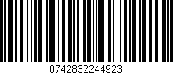 Código de barras (EAN, GTIN, SKU, ISBN): '0742832244923'
