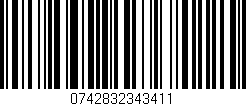 Código de barras (EAN, GTIN, SKU, ISBN): '0742832343411'