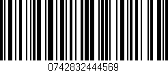 Código de barras (EAN, GTIN, SKU, ISBN): '0742832444569'