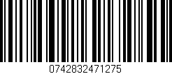 Código de barras (EAN, GTIN, SKU, ISBN): '0742832471275'