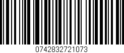 Código de barras (EAN, GTIN, SKU, ISBN): '0742832721073'