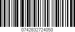 Código de barras (EAN, GTIN, SKU, ISBN): '0742832724050'