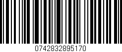 Código de barras (EAN, GTIN, SKU, ISBN): '0742832895170'