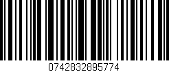 Código de barras (EAN, GTIN, SKU, ISBN): '0742832895774'