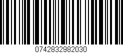 Código de barras (EAN, GTIN, SKU, ISBN): '0742832982030'