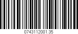 Código de barras (EAN, GTIN, SKU, ISBN): '0743112001.35'