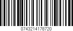 Código de barras (EAN, GTIN, SKU, ISBN): '0743214178720'
