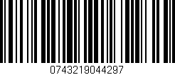 Código de barras (EAN, GTIN, SKU, ISBN): '0743219044297'