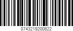 Código de barras (EAN, GTIN, SKU, ISBN): '0743219200822'