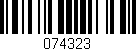 Código de barras (EAN, GTIN, SKU, ISBN): '074323'