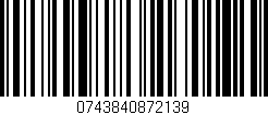 Código de barras (EAN, GTIN, SKU, ISBN): '0743840872139'