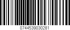 Código de barras (EAN, GTIN, SKU, ISBN): '0744539030281'