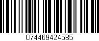 Código de barras (EAN, GTIN, SKU, ISBN): '074469424585'