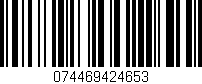 Código de barras (EAN, GTIN, SKU, ISBN): '074469424653'