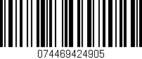 Código de barras (EAN, GTIN, SKU, ISBN): '074469424905'