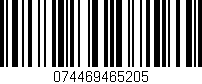 Código de barras (EAN, GTIN, SKU, ISBN): '074469465205'