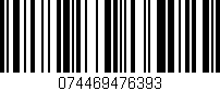Código de barras (EAN, GTIN, SKU, ISBN): '074469476393'